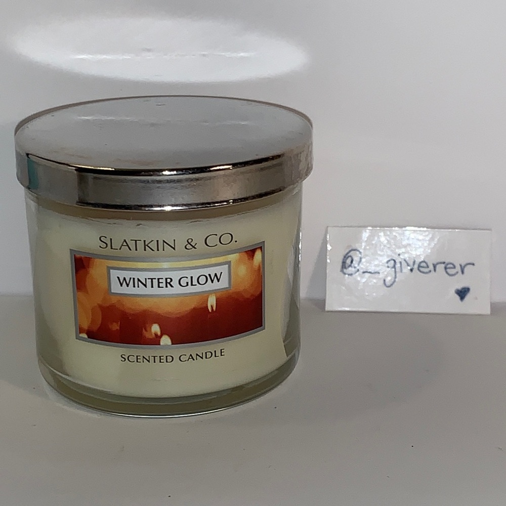 RARE 25-40 Hrs Winter Glow Single Wick Candle Bath & Body Works